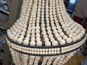 lot 59 image: Unique Beaded Chandelier
