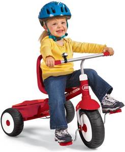 lot 6 image: Radio Flyer Deluxe Steer & Stroll Trike