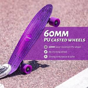lot 26 image: Gonex 22 Inch Skateboard, Blue & Purple