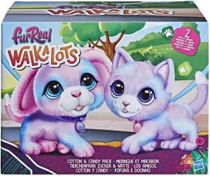 lot 46 image: FurReal Walkalots Big Wags Cotton and Candy 2-Pack Toy, Interactive Electronic Puppy and Kitty Pets
