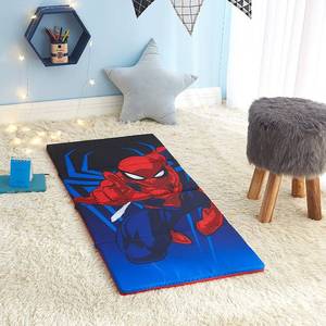 lot 38 image: Idea Nuova Marvel Spiderman Kids Accordion Foldable Portable Nap Mat, 44 Lx19 W