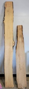 lot 717 image: Live Edge Pine-8 Ft Long and River Edge Hard Wood