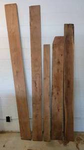 lot 721 image: 5 Planks of Black Walnut up to 8ft
