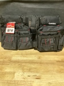 Husky 2-Bag 10-Pocket Black Contractors Work Tool Belt. See Pictutres