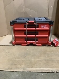 Milwaukee PACKOUT 22 in. Modular 3-Drawer Tool Box with Metal Reinforced Corners. See Pictures
