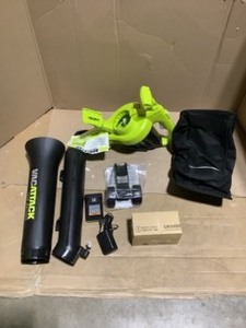 RYOBI 40V Vac Attack Cordless Leaf VacuumMulcher with 5.0 Ah Battery and Charger. See Pictures