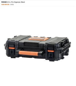 RIDGID 22 in. Pro Organizer, Black, LED Lighted Car Nozzle Accessory & 1-78 in. x 10 ft. Pro-Grade Locking Vacuum Hose Kit. See Pictures