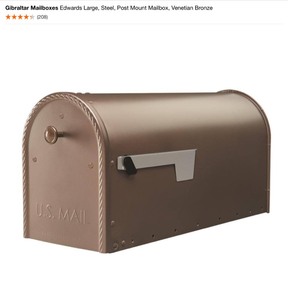 Various Sizes & Colors of Gibraltar and Architectural Mailboxes & Mailbox Accessories. See Pictures