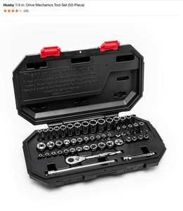 Husky 14 in. Drive Mechanics Tool Set (50-Piece) & Husky Mechanics Tool Set (94-Piece). See Pictures