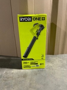 RYOBI ONE 18V 90 MPH 200 CFM Cordless Battery Leaf BlowerSweeper with 2.0 Ah Battery and Charger. See Pictures