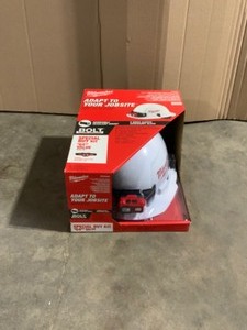 Milwaukee 450 Lumens LED SpotFlood Headlamp with Hardhat. See Pictures