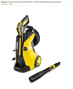 Karcher K 5 Premium Full Control Plus 2100 PSI 1.4 GPM Cold Water Electric Pressure Washer. See Pictures