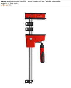 BESSEY Clutch Style 36 in. Capacity Bar Clamp with Composite Plastic Handle & Other Sized BESSEY Clamp. See Pictures