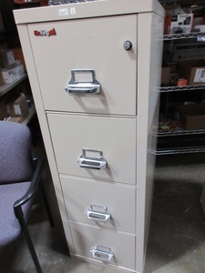 FIREKING 4 DRAWER FIREPROOF FILE CABINET