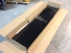 Ready-to-Assemble 24-Gauge Steel Freestanding Garage Cabinet in Black (36 in. W x 72 in. H x 18 in. D) by Husky Damaged Customer Returns See Pictures