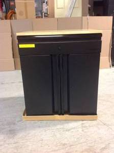 Heavy Duty Welded 20-Gauge Steel 1-Drawer 2-Door Garage Base Cabinet in Black (28 in. W x 32 in. H x 21.5 in. D) by Husky Customer Returns See Pictures