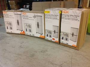 Lot of 4 Assorted Utility Cabinets Customer Returns See Pictures