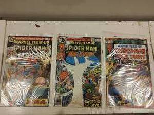Three Team-Up Spider-Man Comics
