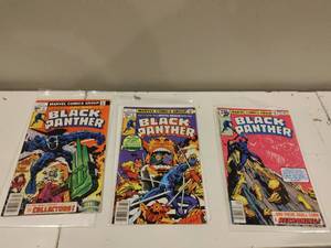 Three Black Panther- Two with Jack Kirby Art