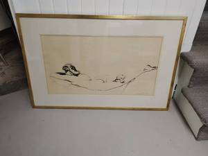 Bernie Quick Framed Original Ink Drawing