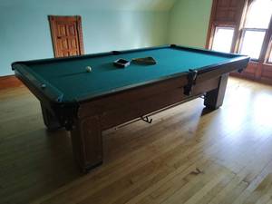 Premium Brunswick Pool Table with Accessories from the St. Paul Athletic Club