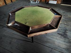 Vintage Game Table and Ashtray