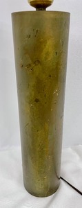 Unique Heavy Vintage Brass Table Lamp