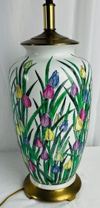 Beautiful Bright Floral Table Lamp Base