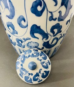 Blue and White Asian Ginger Jar