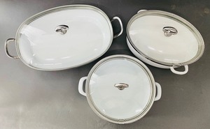 Three Pieces of Chantal Cookware with Lids