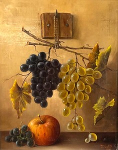 Vintage Framed Still Life by T. Corn