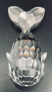 Swarovski Crystal Whale Figurine