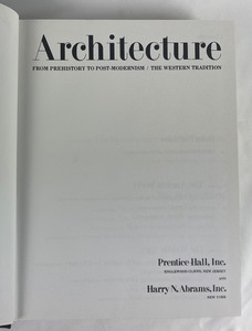 Architecture From Prehistory to Post Modernism Book by Marvin Trachtenberg and Isabelle Hyman