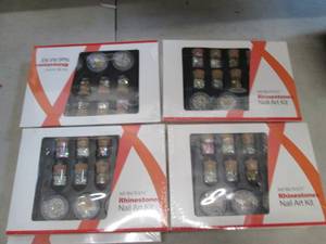 lot 4 image: 8 packages of morovan rhinestones n...