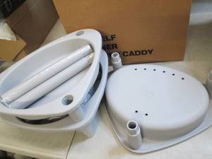 lot 8 image: 3-shelf shower corner caddy ...