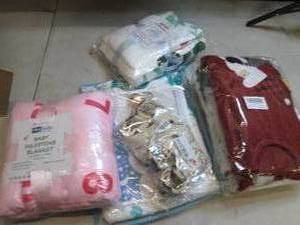 lot 13 image: new baby blankets and shoes ...