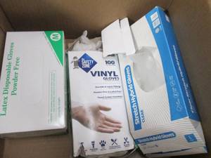 lot 39 image: boxes of gloves ...