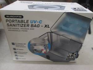 lot 44 image: box of uv sanitizer wands and bags ...