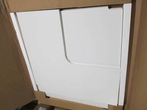 lot 68 image: 30 in. D x 30 in. W Classic White W...