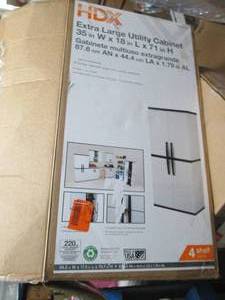 lot 69 image: HDX extra large utility cabinet 35 ...