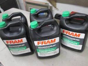 lot 101 image: 51 gallon jugs of fram antifreeze...