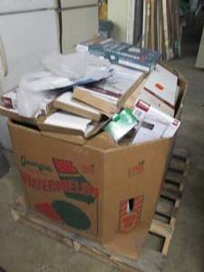 lot 107 image: pallet lot of shelving and more ...