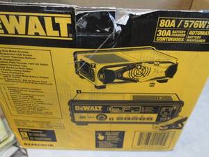 lot 109 image: dewalt 30 amp battery charger power...