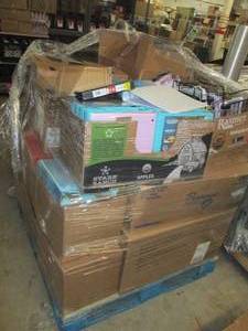 lot 119 image: pallet of binders , locker kits col...