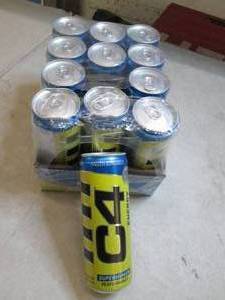 lot 135 image: case of 1212floz cans of C4 energy...