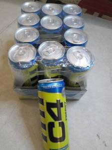 lot 138 image: case of 1212floz cans of C4 energy...