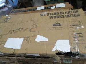 lot 155 image: sit stand desktop workstation ...