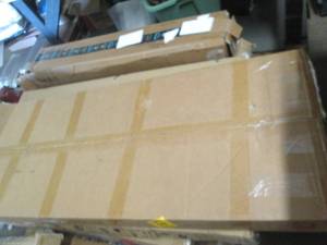 lot 156 image: pallet of desks, canopys and other ...