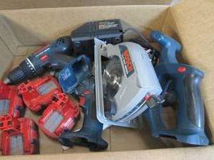 lot 164 image: bosch drill and saw all tested and ...