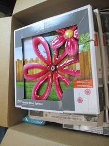 lot 182 image: box of kinetic wind spinners and mo...